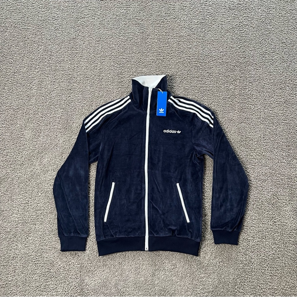 Adidas Originals Velour Beckenbauer Track Jacket Men’s Size Small